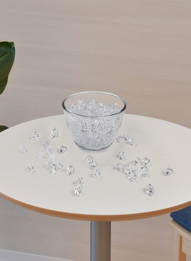 Promote Trader Pack of 100 Gram Acrylic Diamonds Faux Crystals for Home Decor Stones Decorative Stones for Aquarium Fish Tank Landscaping Vase Fillers (Clear), All Life Stages, Pellet - Image 3